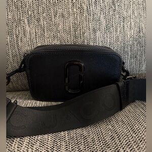 Marc Jacobs Black Saffiano Leather Crossbody Bag